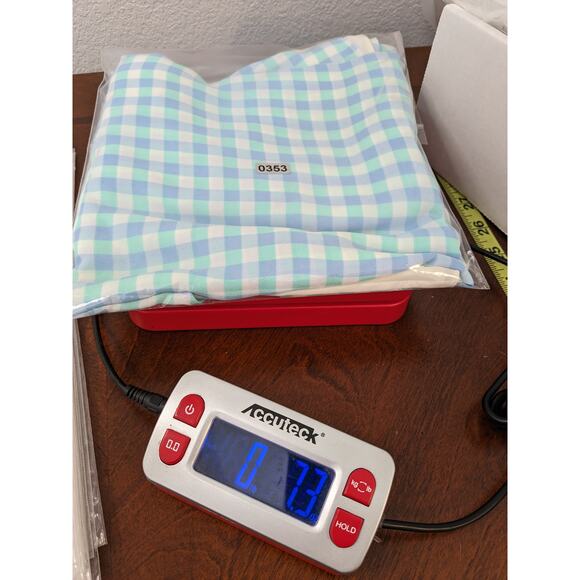 Charming Charlie Check Tank Top XL Blue Green Overlay Asymmetric Layered‎ Tiered - Picture 9 of 9